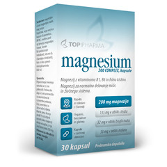 Top Pharma Magnesium 200 Complex, kapsule (30 kapsul)