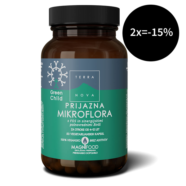 Terranova prijazna mikroflora za otroke, kapsule (50 kapsul)