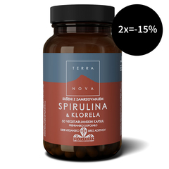 Terranova Spirulina in Klorela, kapsule (50 kapsul)