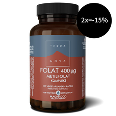 Terranova Folat 400 µg Kompleks, 100 kapsul