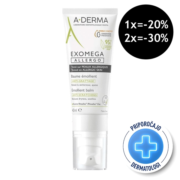 A-Derma Exomega Allergo, emolientni balzam (40 ml)