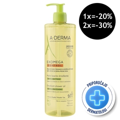 A-Derma Exomega Control, emolientno čistilno olje za tuširanje (750 ml)