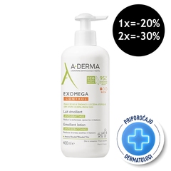 A-Derma Exomega Control, emolientni losjon (400 ml)