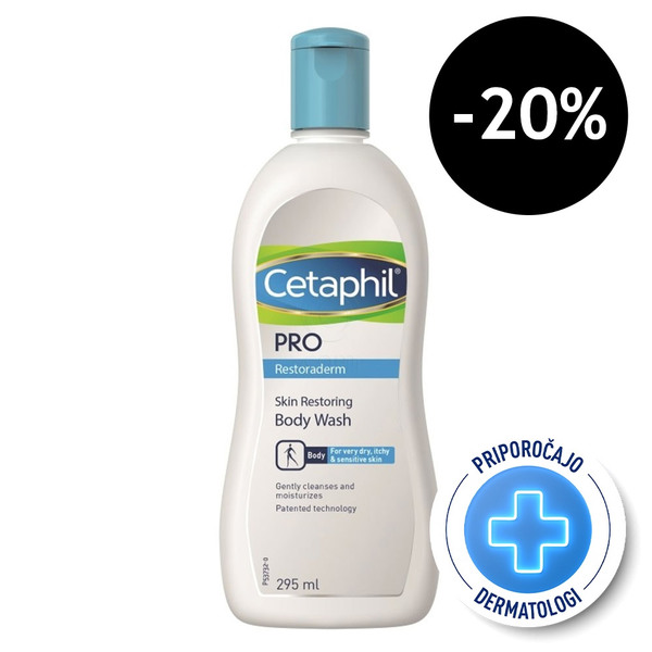 Cetaphil PRO Restoraderm Body Wash, krema za tuširanje ki obnavlja kožo (295 ml)