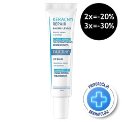 Ducray Keracnyl Repair, balzam za ustnice (15 ml)