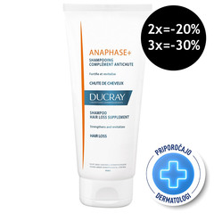 Ducray Anaphase +, poživaljajoč kremni šampon (200 ml)