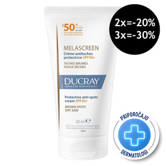 Ducray Melascreen, zaščitna krema proti madežem - ZF50+ (50 ml)