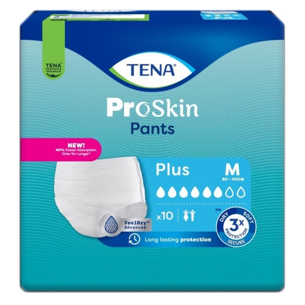 Tena Pants Proskin Plus, hlačke za inkontinenco - M (10 hlačk)