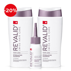 Revalid, stimulirajoči paket proti izpadanju las - stimulirajoči šampon + serum za rast last (2 x 200 ml + 50 ml)