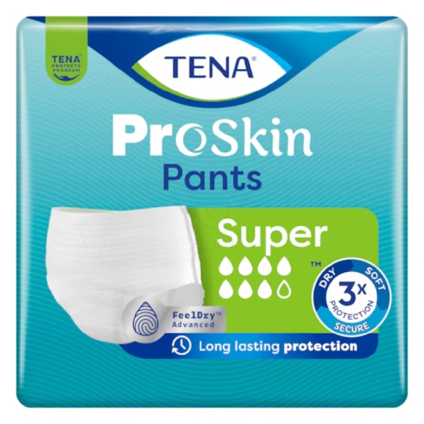 Tena Pants Proskin Super, hlačke za inkontinenco - L (12 hlačk)