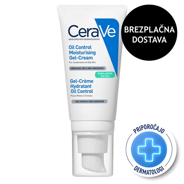 CeraVe, vlažilna gel krema za mastno kožo (52 ml)