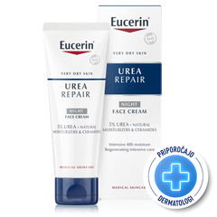 Eucerin UreaRepair 5%, bogata nočna krema za obraz za zelo suho kožo (50 ml)