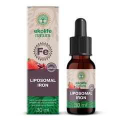 Ekolife Natura Železo, tekoče prehransko dopolnilo (30 ml)