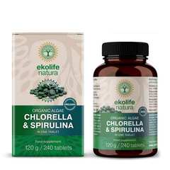 Ekolife ekološka Chlorella&Spirulina, tablete (240 tablet)