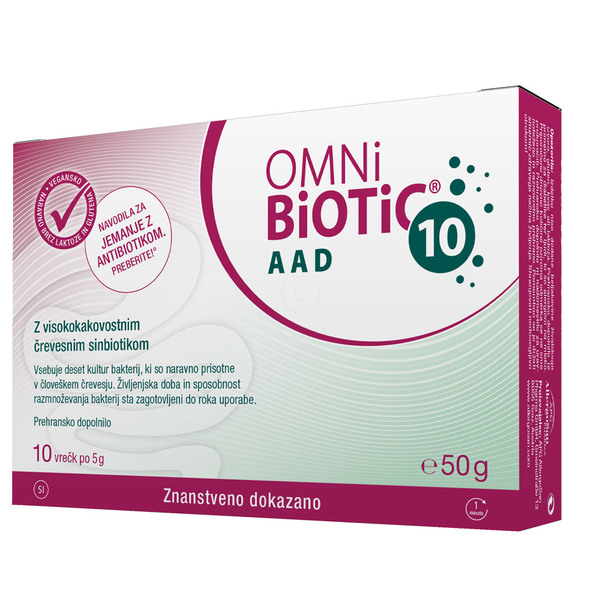 OMNi-BiOTiC 10 AAD, prašek v vrečkah (10 x 5 g)