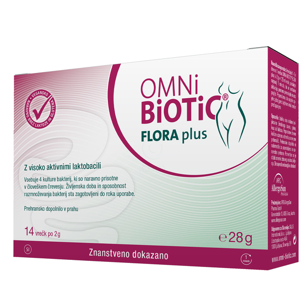 OMNi-BiOTiC Flora Plus, prašek v vrečkah (14 x 2 g)