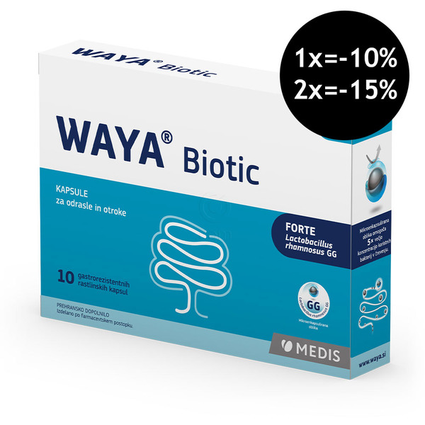 Waya Biotic, kapsule za odrasle in otroke (10 kapsul)