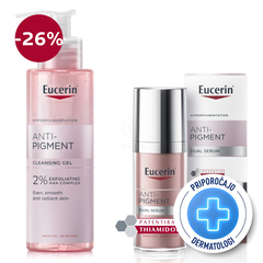 Eucerin Anti-Pigment, rutina proti pigmentnim madežem (200 ml + 30 ml)