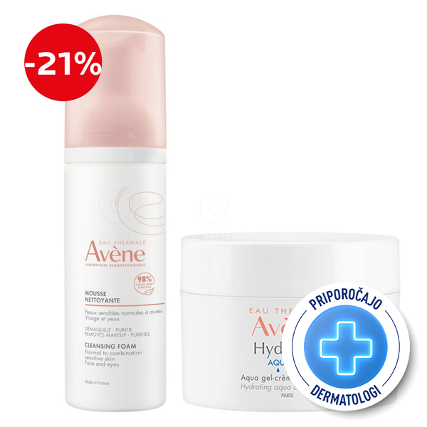 Avene, rutina za mešan tip kože (150 ml + 50 ml)