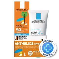 LRP Anthelios Dermo Pediatrics, paket za zaščito kože pred soncem za otroke - ZF50+ (50 ml + 100 ml)