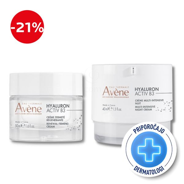 Avene Hyaluron Activ B3, anti-age rutina (50 ml + 40 ml)