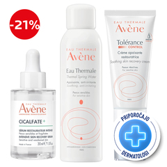 Avene, rutina za okrepitev kožne pregrade (150 ml + 40 ml + 30 ml)