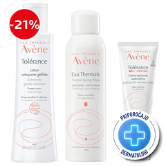 Avene Tolerance, rutina za kožo nagnjeno k alergijam (200 ml + 150 ml + 40 ml)