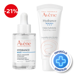 Avene, bogata rutina za vlaženje kože (40 ml + 30 ml)