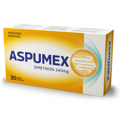 Aspumex Simetikon 240 mg, mehke kapsule (30 kapsul)