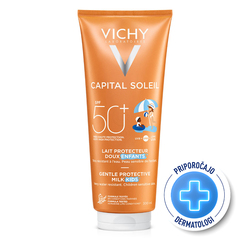 Vichy Capital Soleil, zaščitno mleko za otroke - ZF50+ (300 ml)