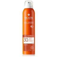 Rilastil Sun System, transparentno zaščitno pršilo za zaščito pred soncem za telo - ZF30 (200 ml)