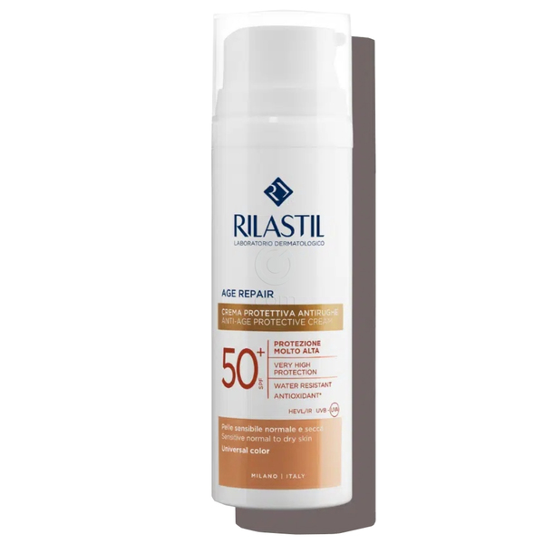 Rilastil Sun System Age Repair, obarvana krema za zaščito pred soncem - ZF50+ (50 ml)