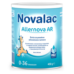 Novalac Allernova AR, mlečni nadomestek 0-36 mesecev (400 g)