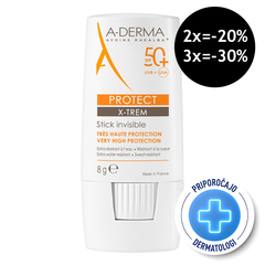 A-Derma Protect X-Trem, nevidni stik - ZF50+ (8 g)