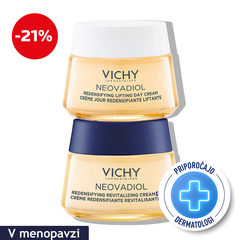 Vichy Neovadiol, protokol za čvrstost kože v menopavzi - dnevna in nočna krema (2 x 50 ml)